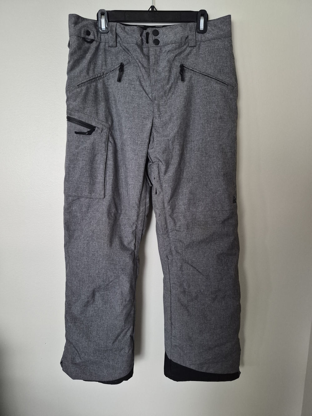Ripzone Snow Pants Men’s M Grey 8K Waterproof Insulated Ski Snowboard Pants